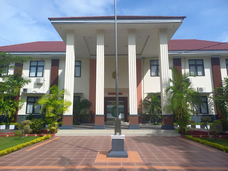gedung tampak depan dalam